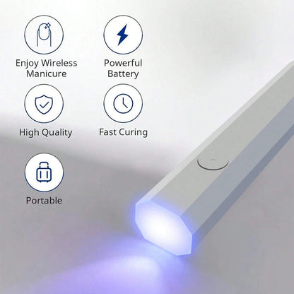 Compact UV Nail Light with Travel Case