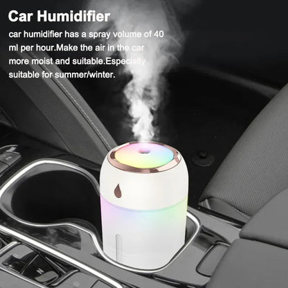 Compact Ultrasonic Mist Aroma Diffuser with LED