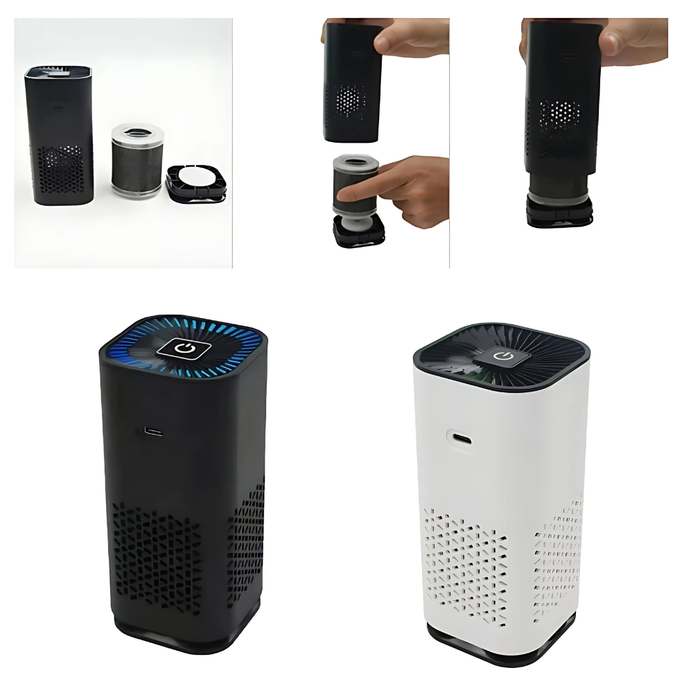 Compact Air Purifier with HEPA Filter for Home Travel