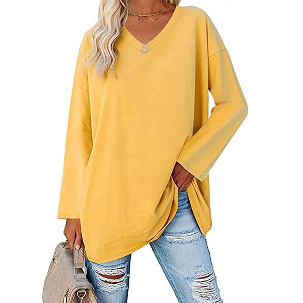 Trendy Low Neck Women's Tee - Hehif