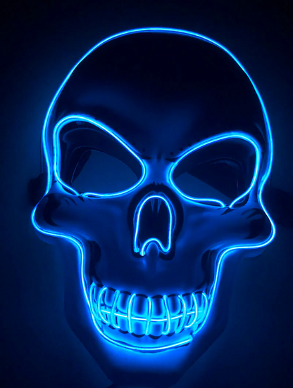 Spooky Glow in the Dark Skeleton Face Mask