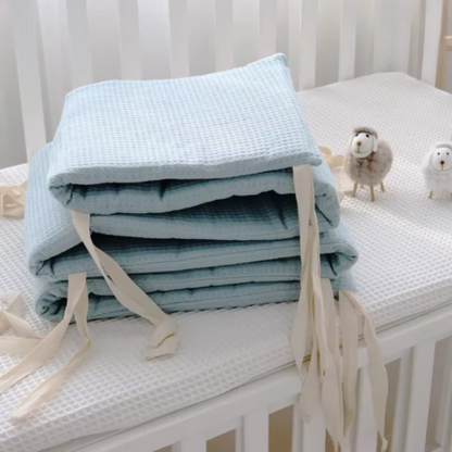 Soft Breathable Baby Crib Bumper Pad for Nursery Safety