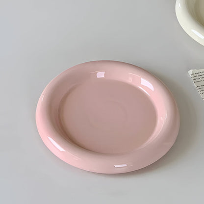 Delicate White Porcelain Dessert Plate