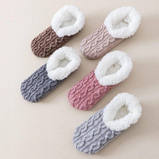 Warm Fuzzy Grip Socks for Cold Weather - Hehif