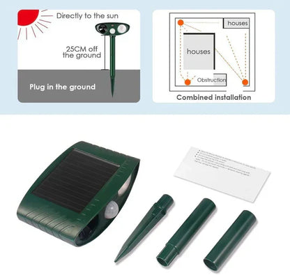 Effective Solar Deer Repellent - 4 Pack