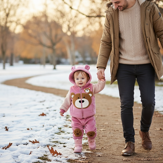 Soft Baby Winter Clothes Set, Warm Hoodie and Leggings - Hehif