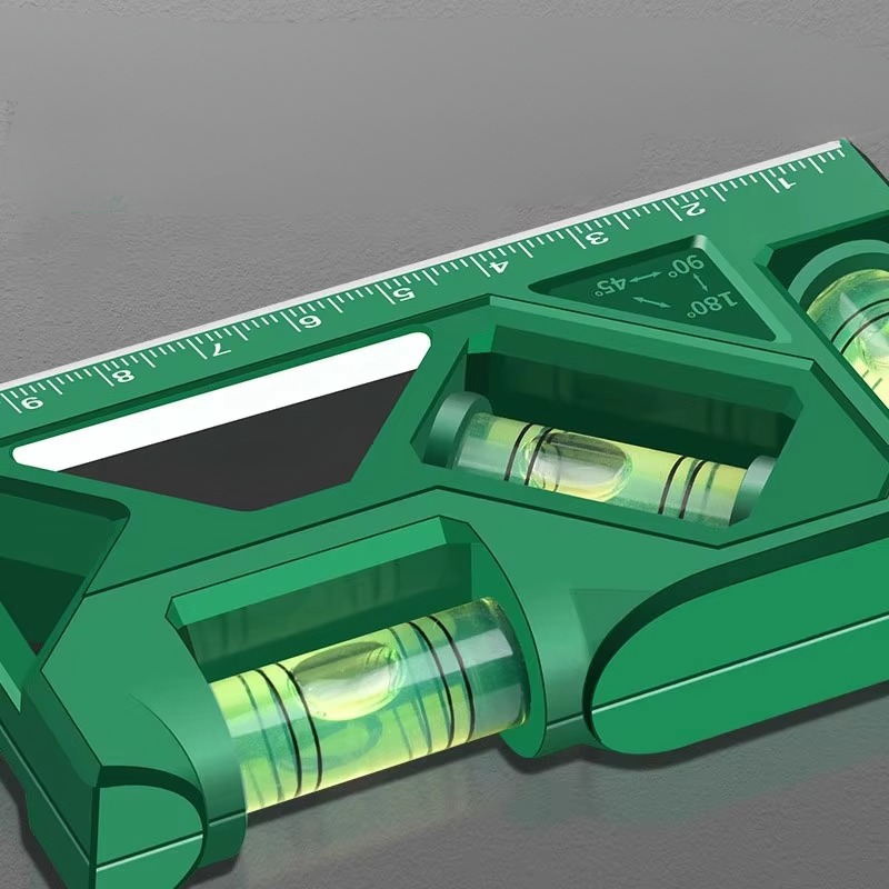 Compact Magnetic Torpedo Level with Protractor - Hehif