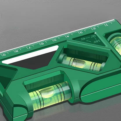 Compact Magnetic Torpedo Level with Protractor - Hehif