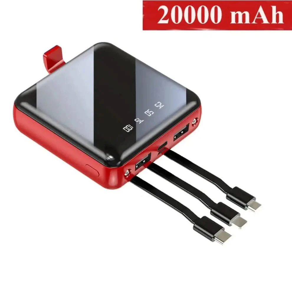 Compact Portable Charger 4-Port 20000mAh
