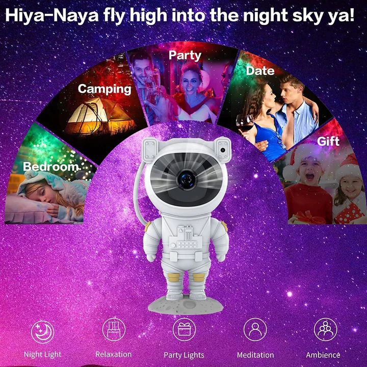 Colorful Space Projector Night Lamp