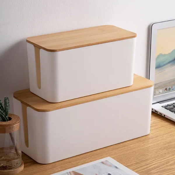 Cable Storage Box for Neat Cord Organization