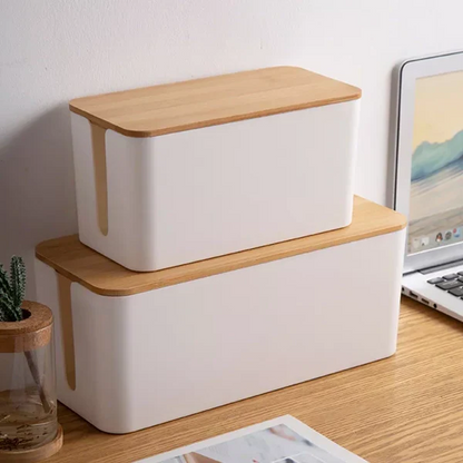 Cable Storage Box for Neat Cord Organization