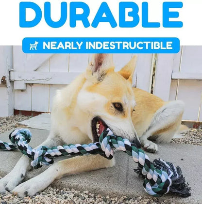 Durable 6 Knot Rubber Dog Toy