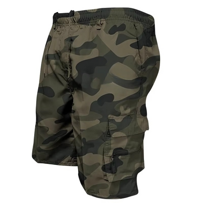 Comfortable Mens Relaxed Fit Cargo Shorts with Extra Pockets