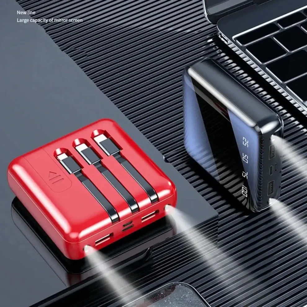 Compact Portable Charger 4-Port 20000mAh