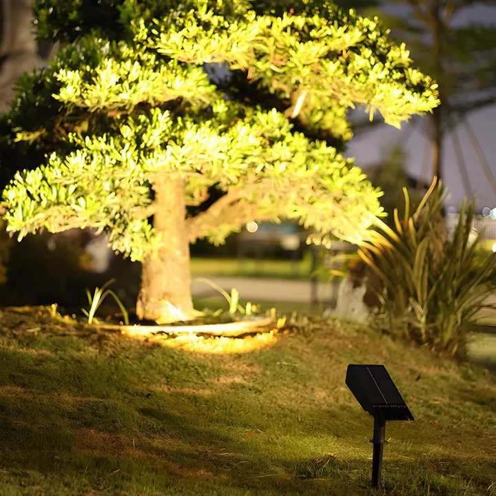 Outdoor LED Solar Powered Color Changing Spot Light