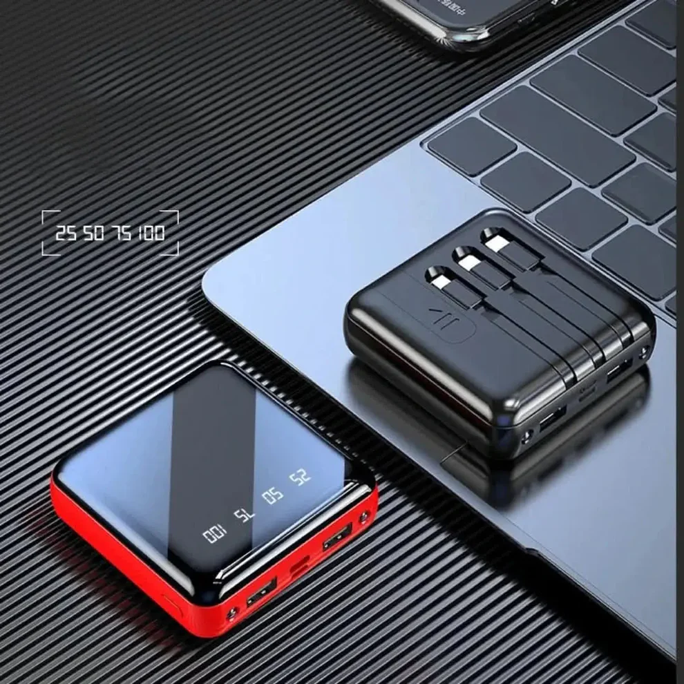 Compact Portable Charger 4-Port 20000mAh
