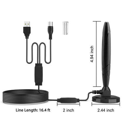 4K HD Indoor TV Antenna with Signal Booster