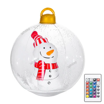 Decorative LED Illuminated Christmas Ball Ornament - Hehif