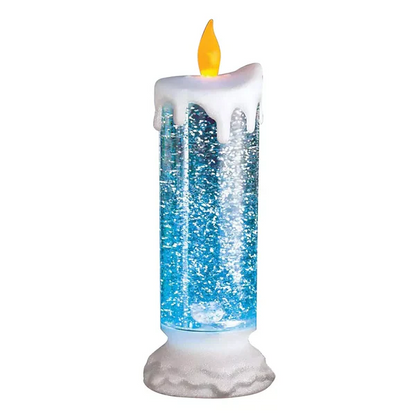 Sparkling LED Holiday Candles Rechargeable With Glitter