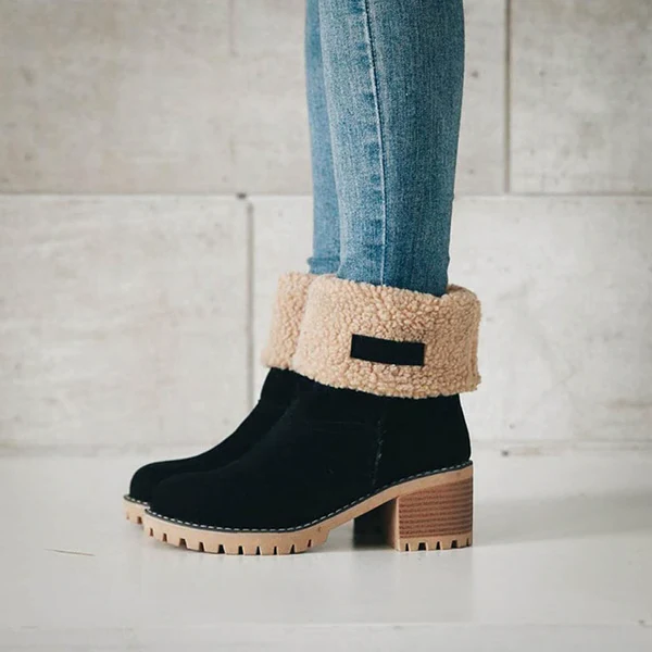 Warm Waterproof Women's Winter Boots - Hehif
