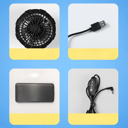 Cooling Vest with USB Rechargeable Fan for Men Women