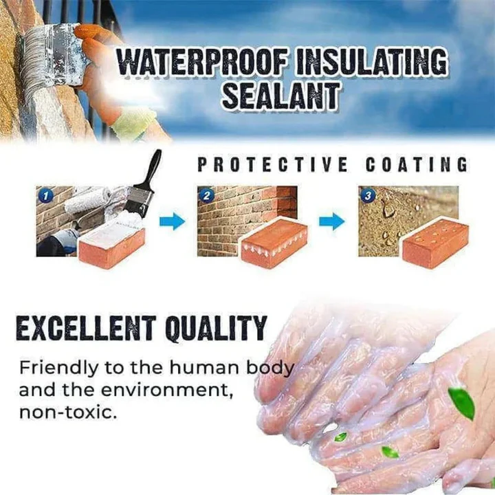Durable Weatherproof Sealant Kit with Free Brush