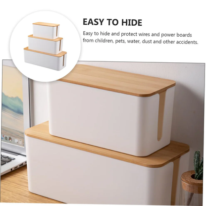 Cable Storage Box for Neat Cord Organization
