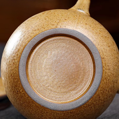 Traditional Asian Ceramic Handle Teapot 12oz