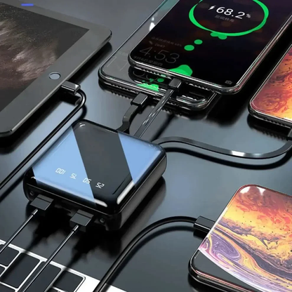 Compact Portable Charger 4-Port 20000mAh