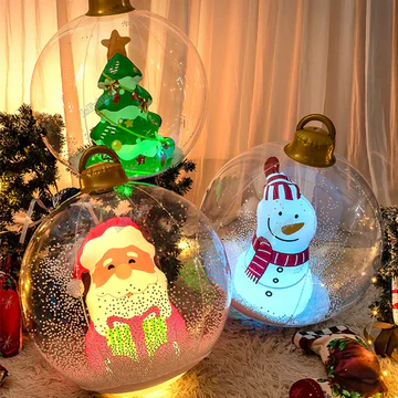 Decorative LED Illuminated Christmas Ball Ornament