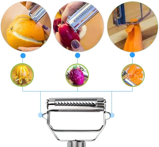 Easy 4-in-1 Kitchen Vegetable Peeler Set