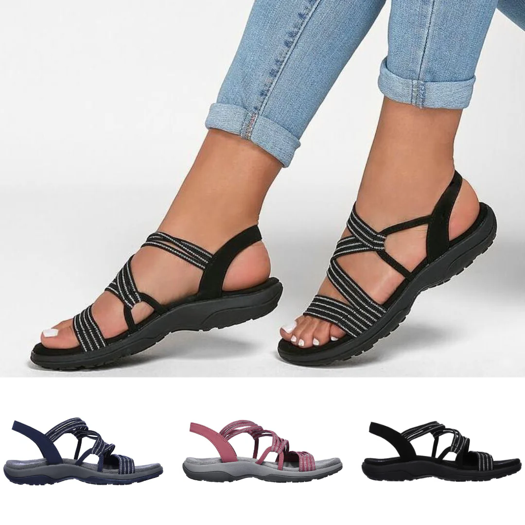 Supportive Summer Strappy Sandals - Hehif