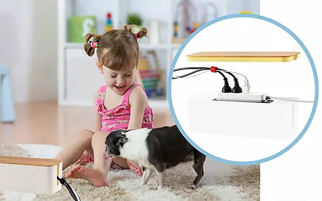 Cable Storage Box for Neat Cord Organization