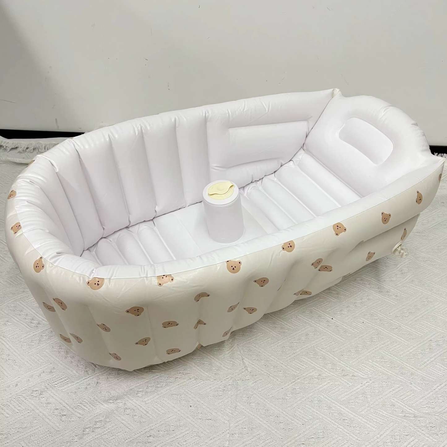 Portable Baby Bath Tub with Comfort Backrest and Air Pump