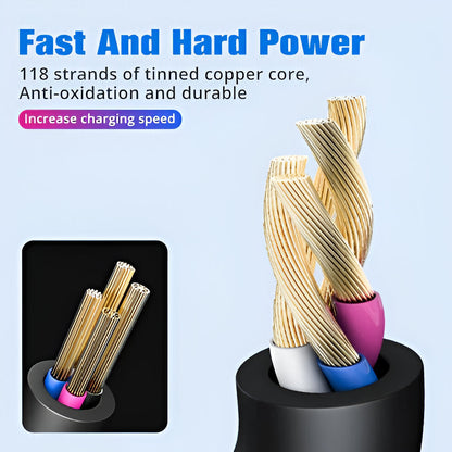 Dual USB Fast Charging Cable Adapter
