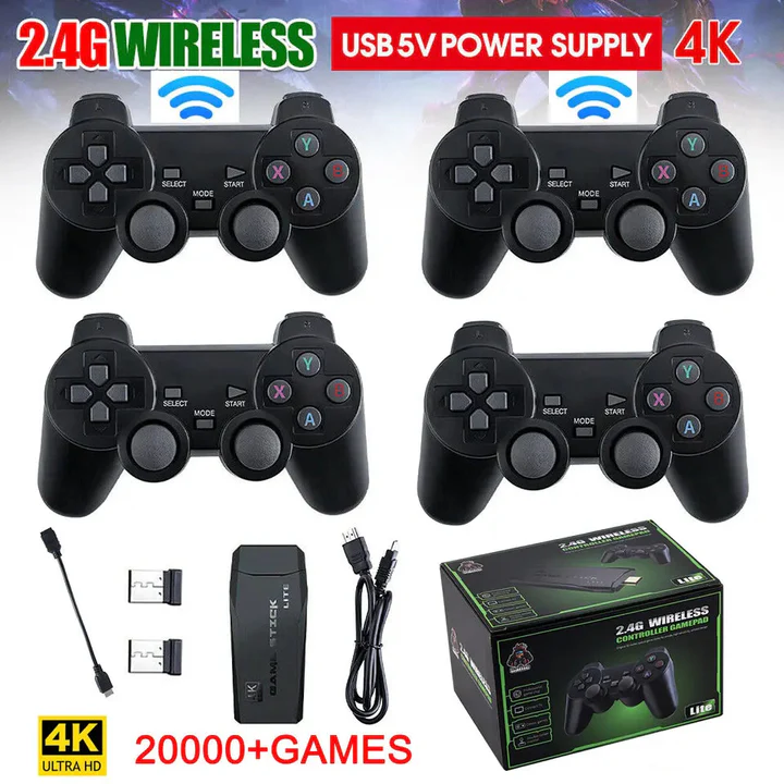 4K Mini Android TV Gaming Console with 64GB Storage