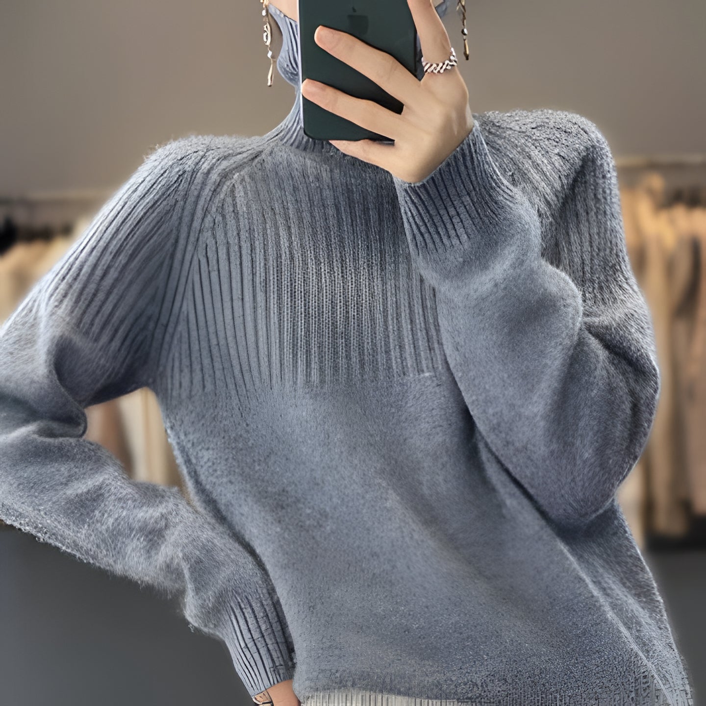 Soft Women's Turtleneck Cashmere Pullover