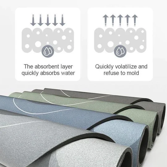 Luxury Bathroom Non Slip Fast Dry Floor Mat