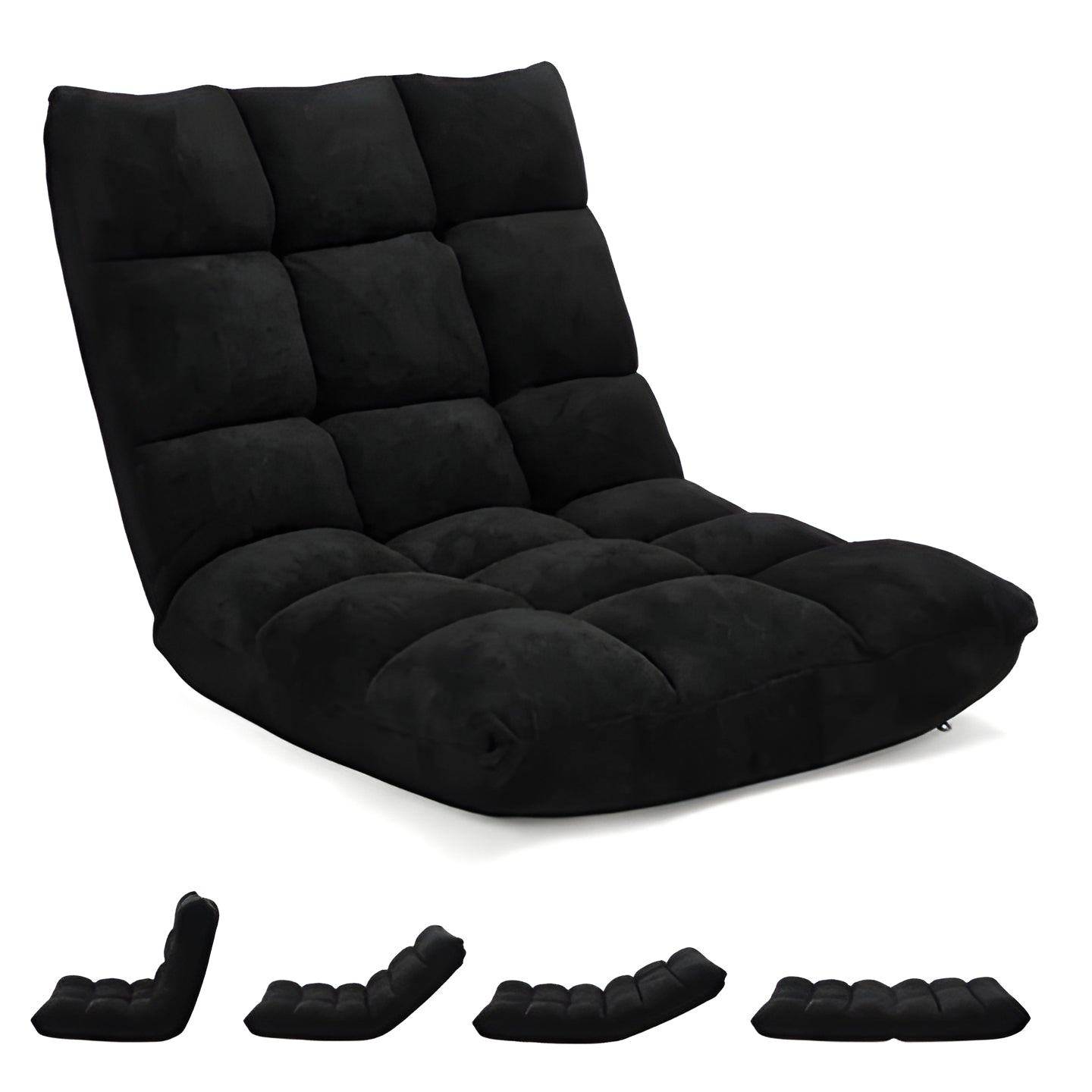 Comfortable 14-Position Padded Folding Chair