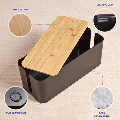 Cable Storage Box for Neat Cord Organization