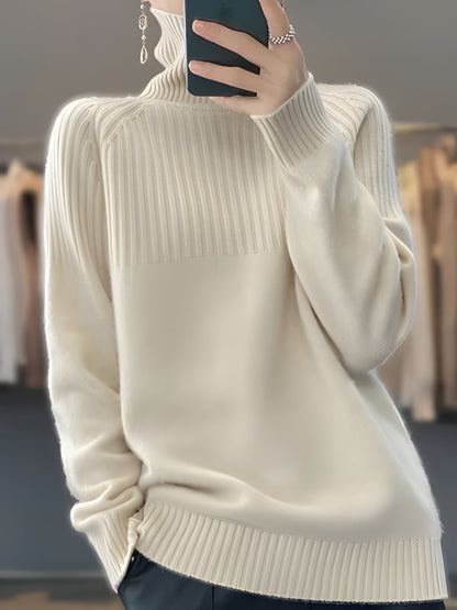 Soft Women's Turtleneck Cashmere Pullover