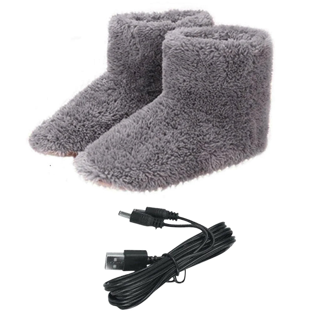 Warm Cozy Electric Slippers for Men Women
