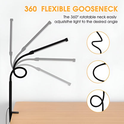Adjustable LED Table Lamp with Flexible Arm