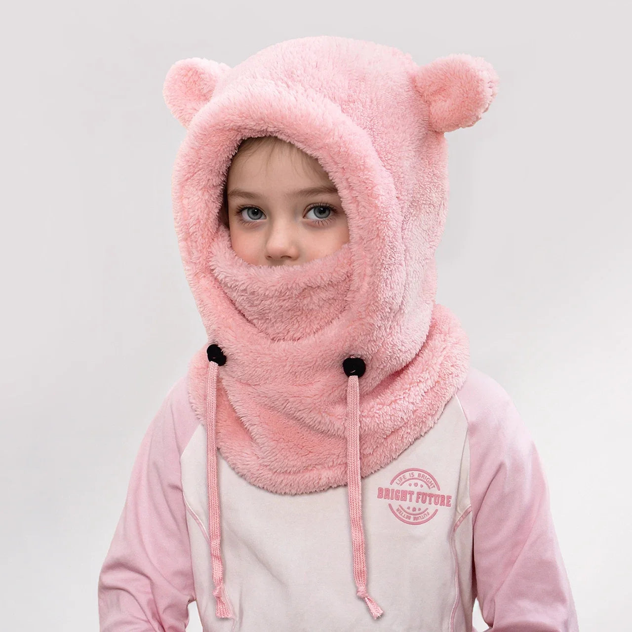 Warm Childrens Balaclava Hat and Neck Protector