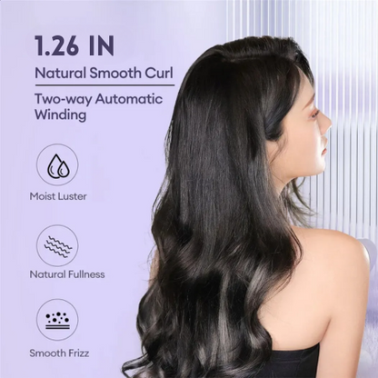Dual Function Ceramic Curling Iron, Easy Automatic Curler