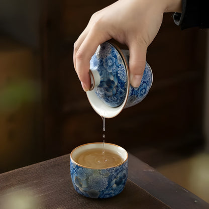 Delicate White Ceramic Tea Infuser Cup