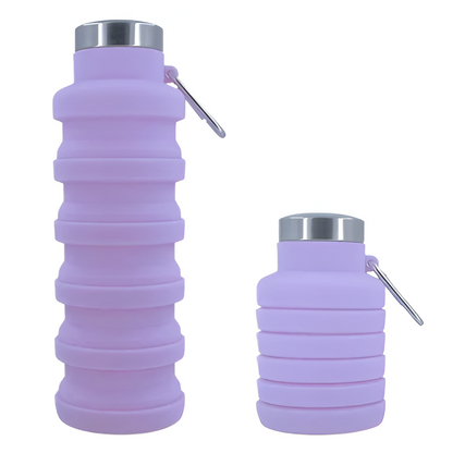 Foldable BPA Free Water Bottle – Compact Travel Sports Flask