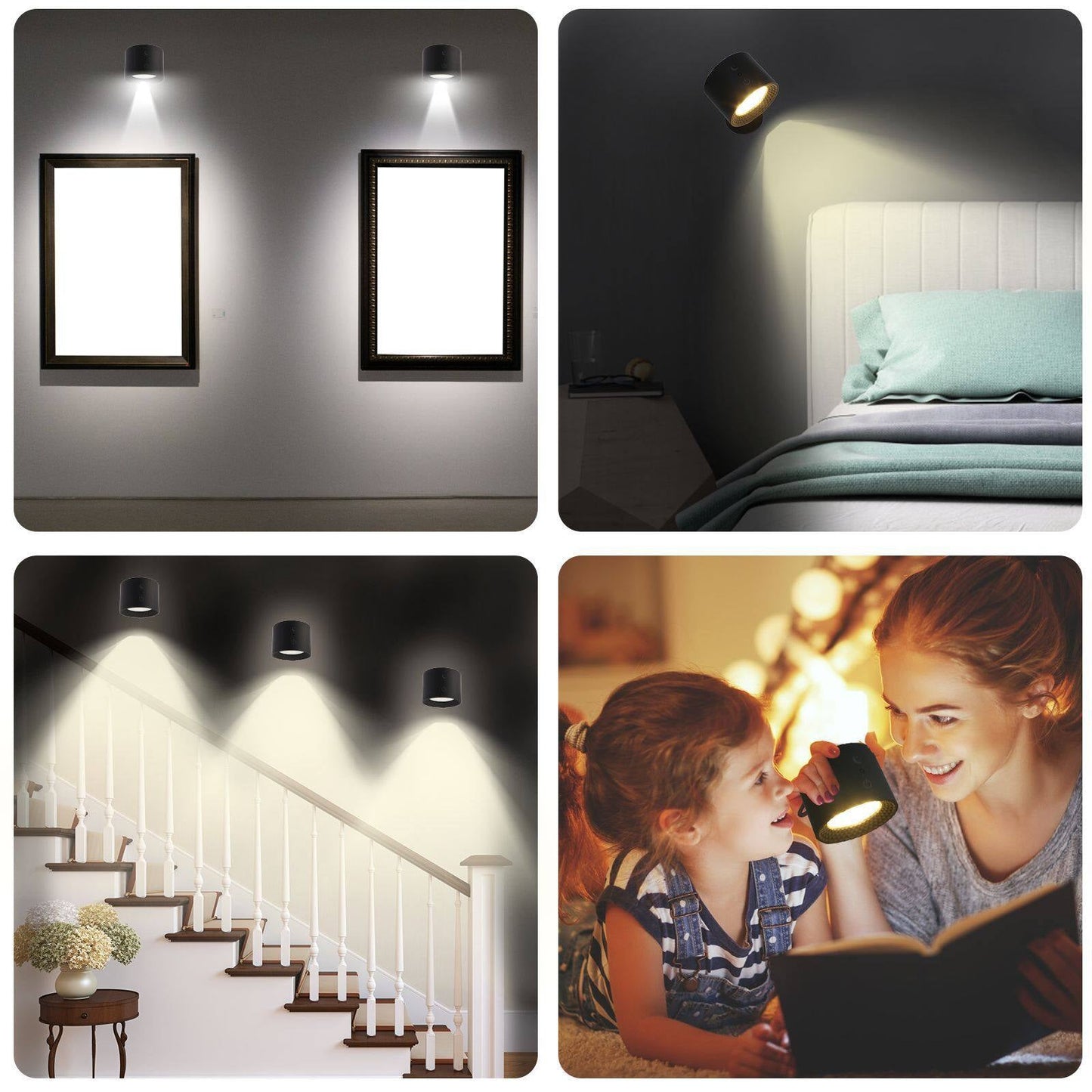 Portable LED Wall Light - Adjustable and Cordless