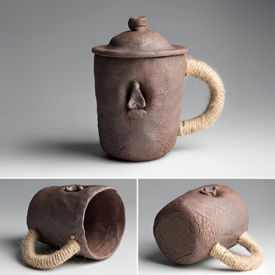 Artisan Large Stoneware Coffee Mug Set